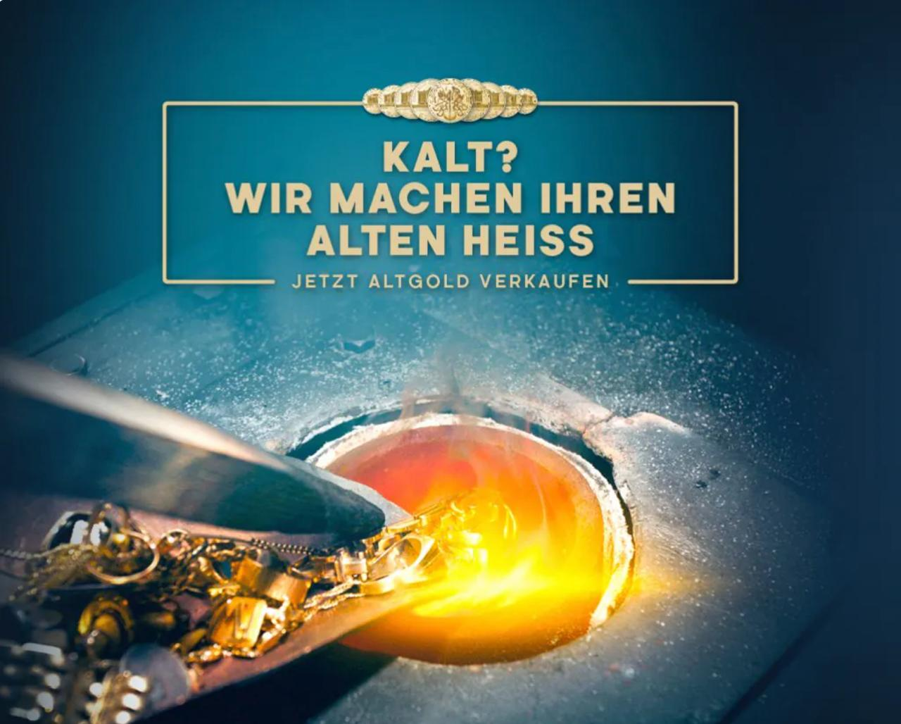 Kalt? Wir machen Ihren Alten heiss - Jetzt Altgold verkaufen